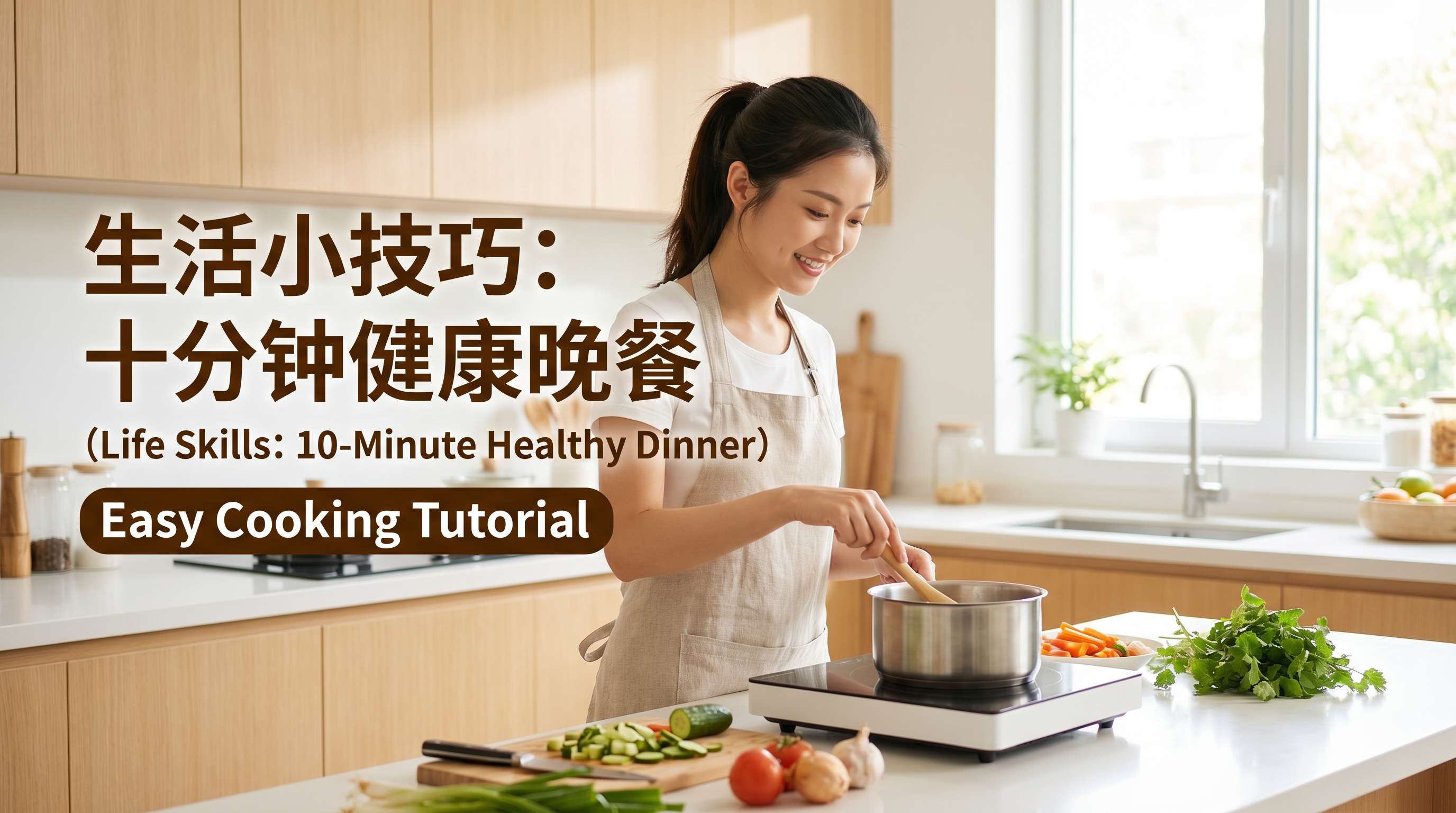 菠萝视频生活技能视频教程：十分钟健康晚餐烹饪教学，www.64buos.cn