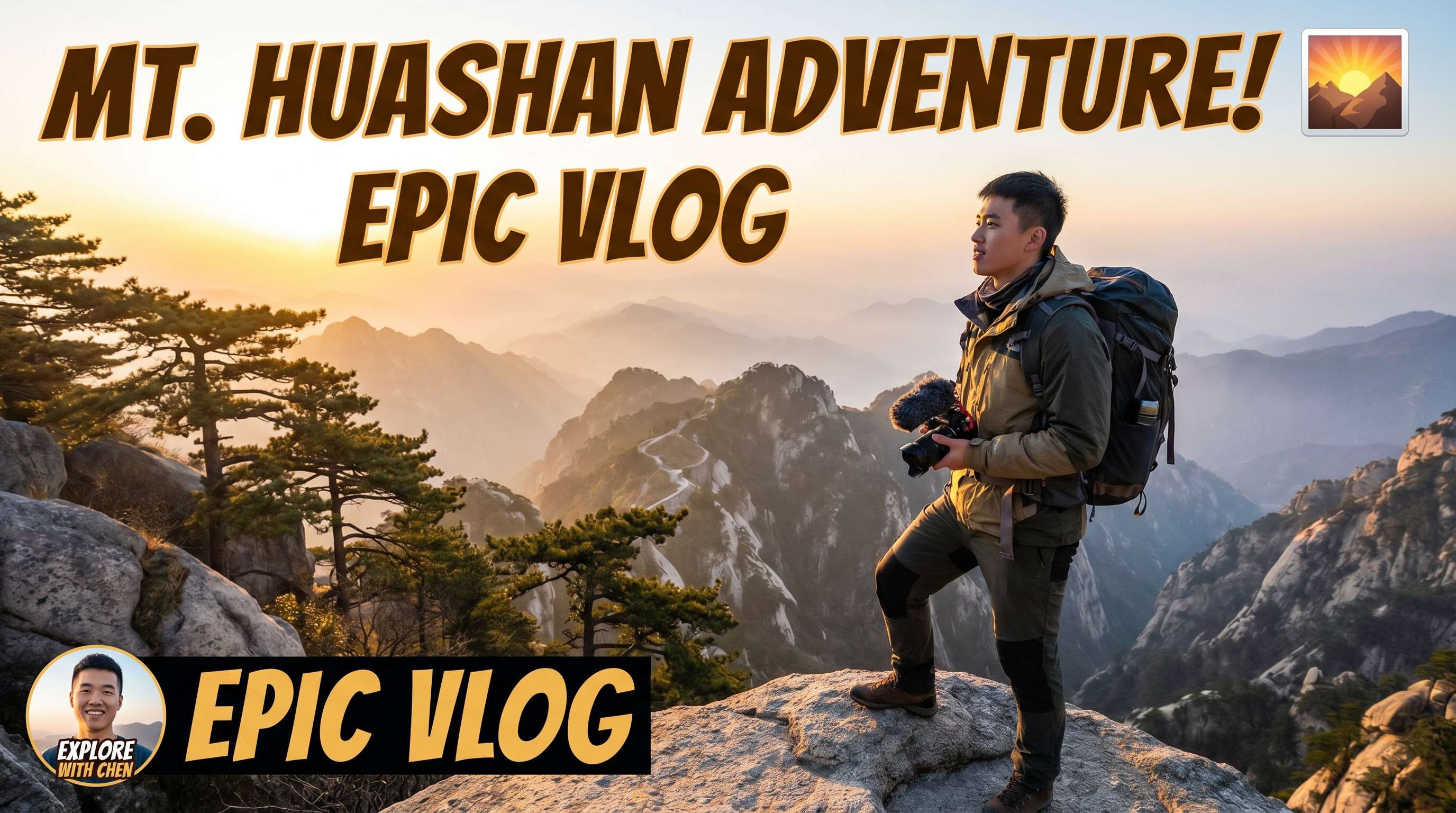 菠萝视频旅行Vlog：华山探险生活视频分享，www.64buos.cn